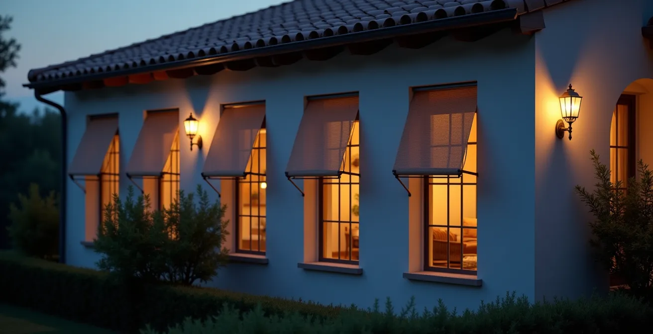 Sistema de control de persianas con programación horaria para seguridad