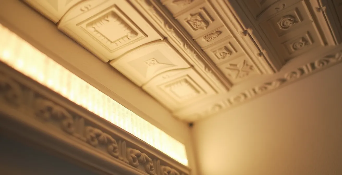 Instalación de tiras LED en cornisas de escayola para luz indirecta